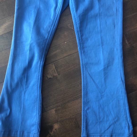 Massimo Dutti Blue High Rise Flare Skinny Jeans Size 2 - Picture 6 of 13